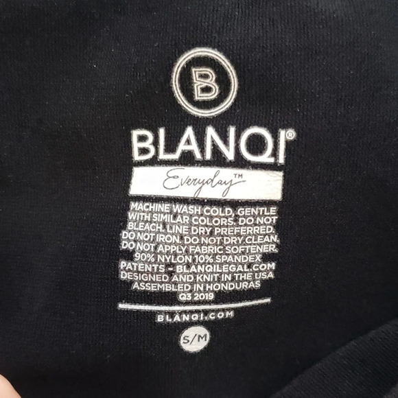 Blanqi Dress Maternity Short Sleeves Small / Medium Black Bodycon Stretchy Comfy - Picture 7 of 9